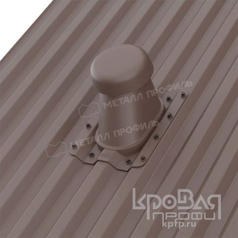 Выход вентиляции универсальный С-21 (коричневый) фото 2