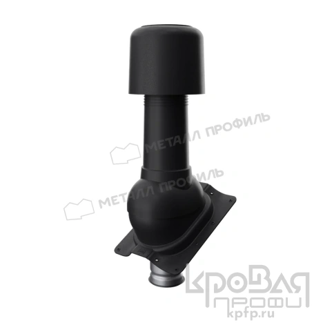 Выход вентиляции изолированный MAXI 125/160 Трамонтана (черный) фото 1