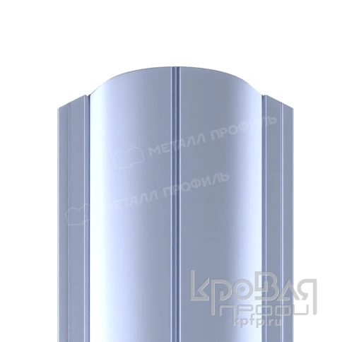 Штакетник металлический МП ELLIPSE-O 19х126 (PURMAN-20-Galmei-0.5) фото 1