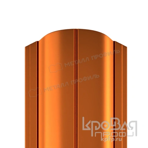 Штакетник металлический МП ELLIPSE-O 19х126 (AGNETA-20-Copper\Copper-0.5) фото 1