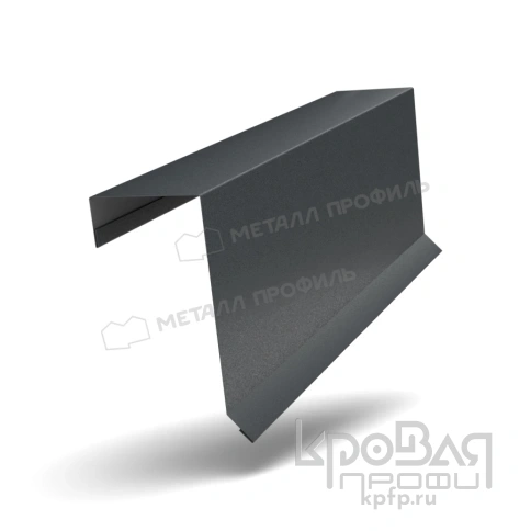 Планка торцевая кровельная FASTCLICK 65х130х2000 (VikingMP-01-7016-0.45) фото 1
