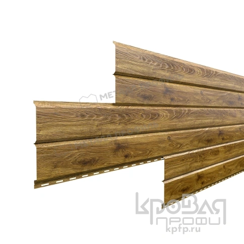 Сайдинг МЕТАЛЛ ПРОФИЛЬ Lбрус-15х240 (ECOSTEEL_T-12-Дуб-0.45) фото 1