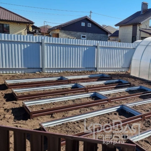 Грядка садовая "ТИМЕР" Люкс 3000х1000х0,5 мм. 8017 фото 1