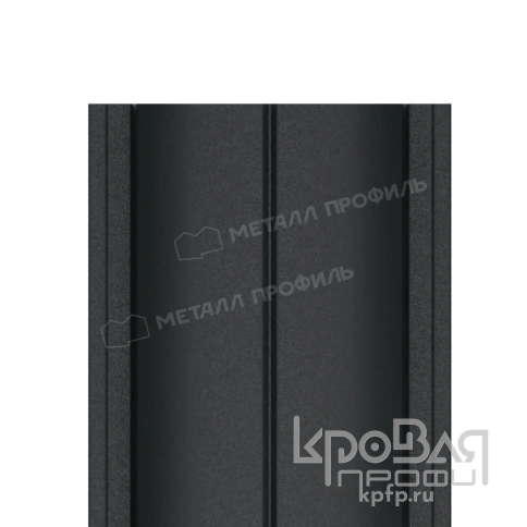 Штакетник металлический МП ELLIPSE-T 19х126 (VikingMP-01-7016-0.45) фото 1