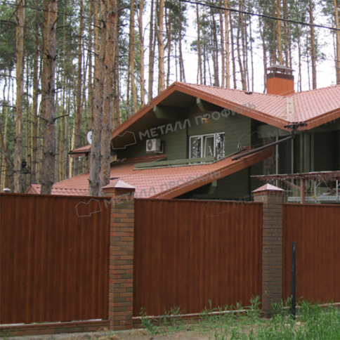 Профлист МЕТАЛЛ ПРОФИЛЬ С-8x1150-A (ECOSTEEL_MA_Д-01-МореныйДуб-0,5) фото 2