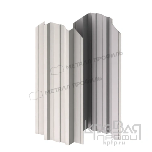 Штакетник металлический МП TRAPEZE-O 16,5х118 NormanMP (ПЭ-01-9002-0.5) фото 2