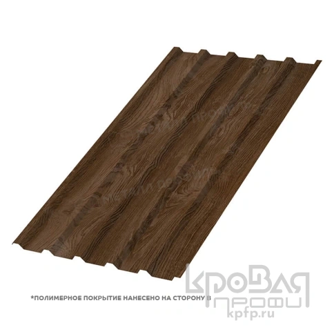 Профилированный лист МП-35х1035-A (ECOSTEEL_MA_Д-01-МореныйДуб-0,5) фото 1