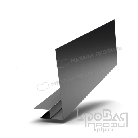 Планка карнизного свеса сложная 250х50х3000 (PURMAN-20-9005-0.5) фото 1