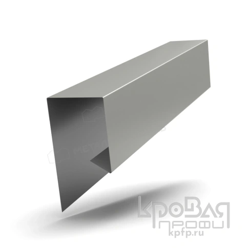 Планка завершающая сложная 30х25х3000 NormanMP (ПЭ-01-9002-0.5) фото 1