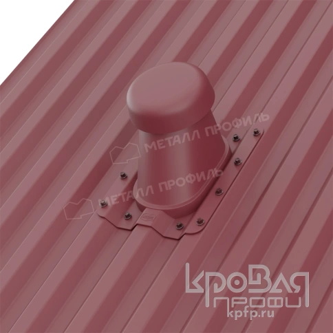 Выход вентиляции универсальный С-21 (красный) фото 2