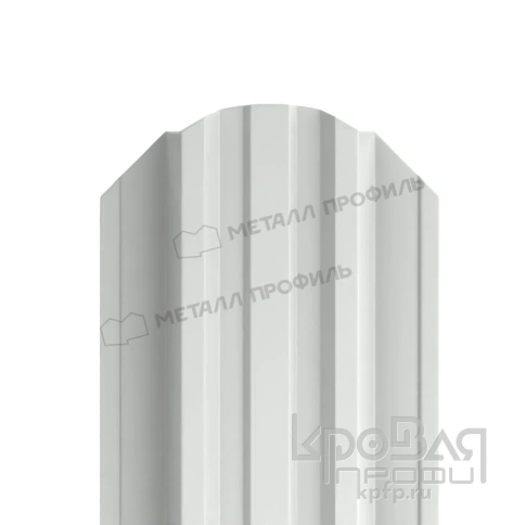 Штакетник металлический МП TRAPEZE-O 16,5х118 NormanMP (ПЭ-01-9003-0.5) фото 1
