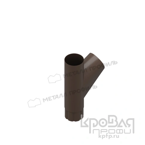 Тройник трубы Foramina Freeze D100 (FRZ_D-01-DarkBrown\DarkBrown-0.5) фото 1