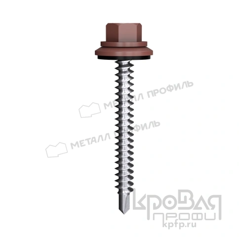 Саморез 4,8х70 ROOFRetail RR32 (темно-коричневый) фото 1