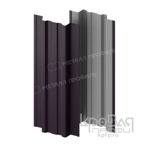 Штакетник металлический МП TRAPEZE-T 16,5х118 (VALORI-20-Violet-0.5) фото 2