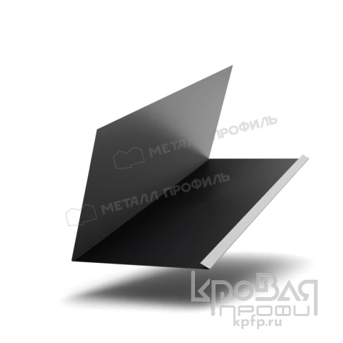 Планка примыкания верхняя к трубе FASTCLICK 250х240х2000 (PURMAN-20-9005-0.5) фото 1