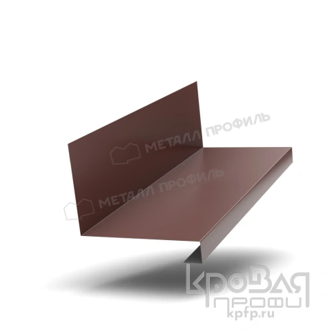 Планка примыкания нижняя к трубе FASTCLICK 150х200х2000 (PURMAN-20-RR32-0.5) фото 1