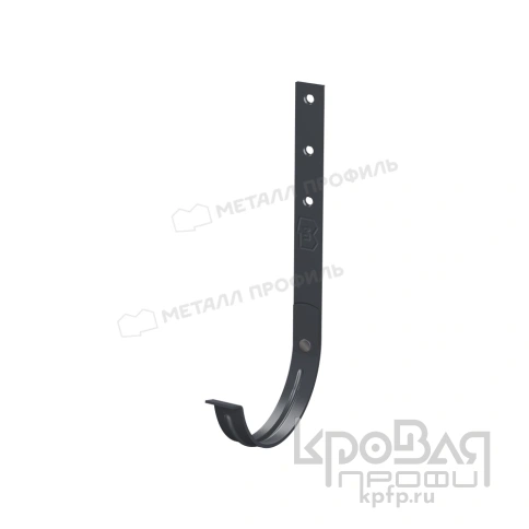 Держатель желоба МЕТАЛЛ ПРОФИЛЬ Foramina PUR D125х280 Ral 7024 фото 1