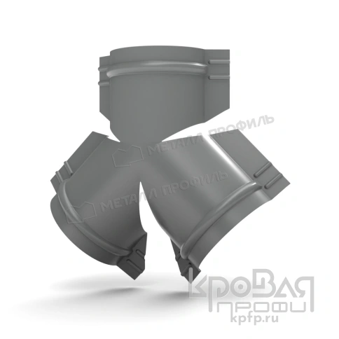 Y-образный тройник для круглого конька R110 NormanMP (ПЭ-01-9006-0.5) фото 1