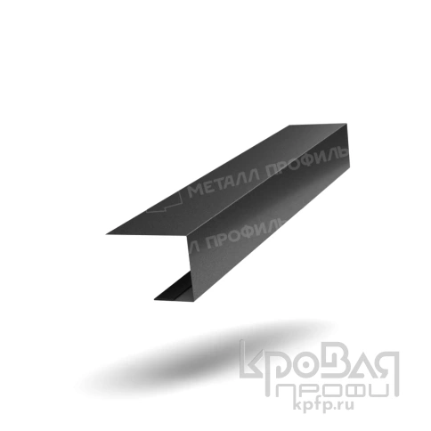 Планка завершающая FASTCLICK 50х38х3000 (VikingMP-01-9005-0.45) фото 1