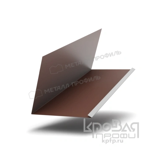 Планка примыкания верхняя к трубе FASTCLICK 250х240х2000 (PURETAN-20-8017-0.5) фото 1