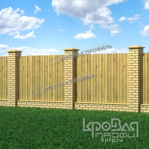 Профилированный лист МП-20х1100-B (ECOSTEEL_T-01-ЗолотойДуб-0,5) фото 3