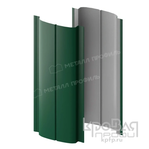 Штакетник металлический МП ELLIPSE-T 19х126 (ПЭ-01-6005-0.45) фото 2