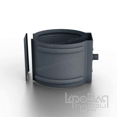 Держатель трубы D100 (на кирпич) Foramina Freeze (FRZ_D-01-Grey\Grey-0.6) фото 3