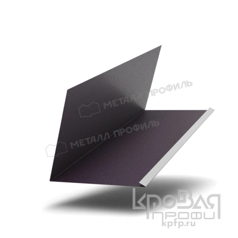 Планка примыкания верхняя к трубе FASTCLICK 250х240х2000 (VALORI-20-Violet-0.5) фото 1