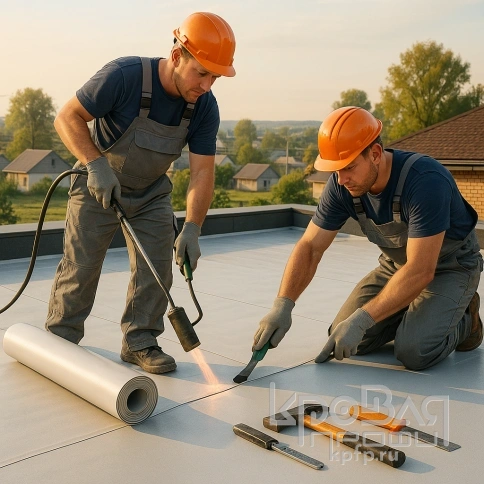 Монтаж плоской кровли «под ключ» фото 1