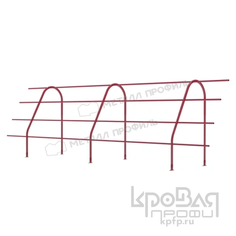 Ограждение кровельное ОК-h1200х3000 мм (3005) фото 1