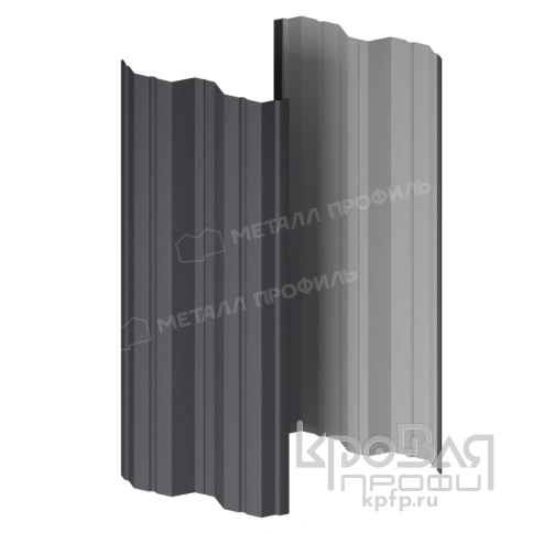 Штакетник металлический МП М-111-Т (VALORI-20-Grey-0.5) фото 1