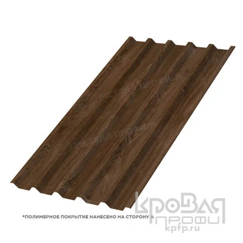 Профилированный лист С-44х1000-B (ECOSTEEL_MA-01-МореныйДуб-0,5) фото 1