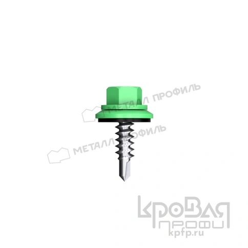 Саморез 4,8х28 ROOFRetail RAL6002 (зеленый лист) фото 1