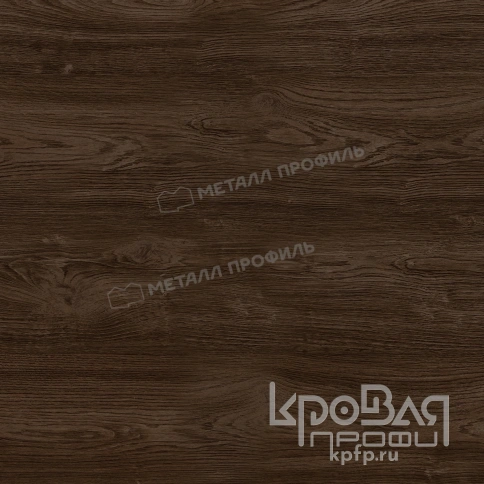 Штакетник металлический МП LАNE-O 16,5х99 (ECOSTEEL_MA-01-МореныйДуб-0.5) фото 2