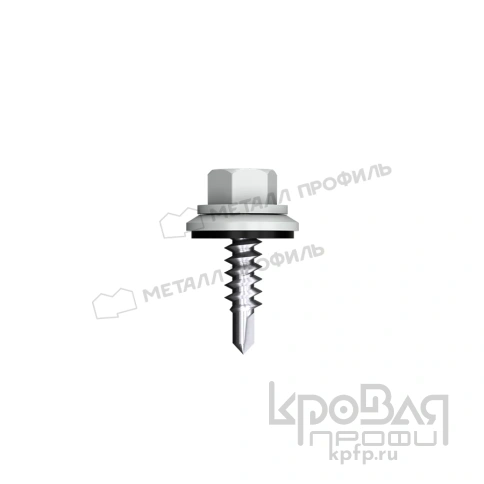 Саморез 4,8х28 ROOFRetail RAL9006 (белый алюминий) фото 1