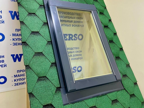 Окно WERSO с ручным открыванием 78x98. Двухкамерный стеклопакет фото 2