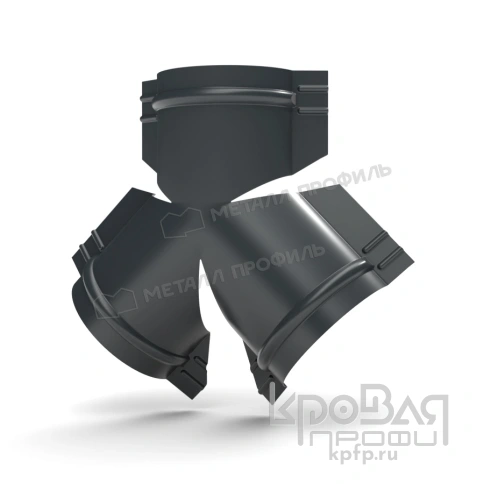 Y-образный тройник для круглого конька R110 NormanMP (ПЭ-01-7016-0.5) фото 1