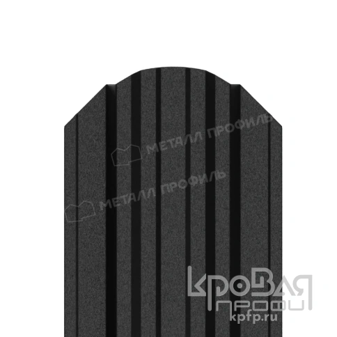 Штакетник металлический МП TRAPEZE-O 16,5х118 (VikingMP E-20-9005-0.5) фото 1