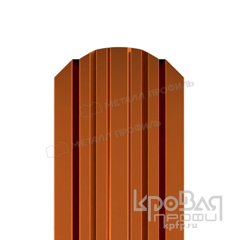 Штакетник металлический МП LАNE-O 16,5х99 (AGNETA-03-Copper\Copper-0.5) фото 1