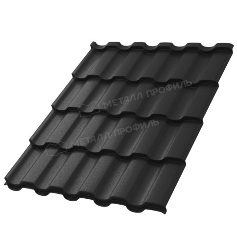 Металлочерепица МП Монтекристо-SL (VALORI-20-DarkGrey-0.5) фото 2
