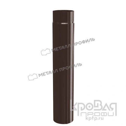 Труба водосточная D90х3000 GS lite (ПЭ-01-8017-0.5) фото 1